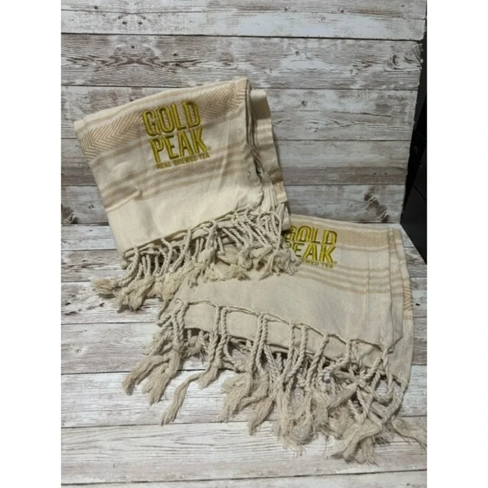 Gold Peak Real Brewed Tea Embroidered Promotion Item Towels
